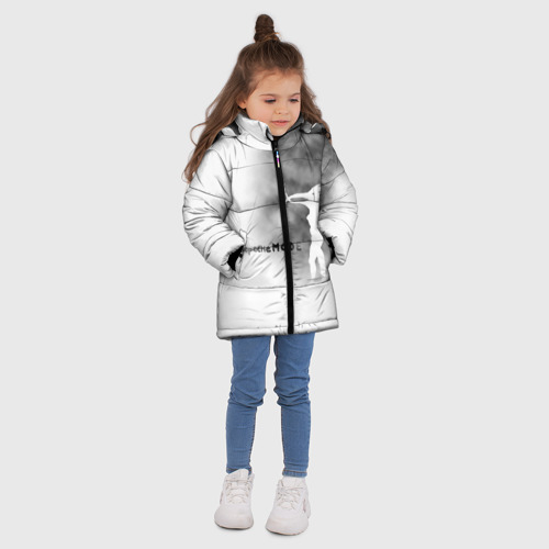 Зимняя куртка для девочек 3D с принтом Depeche Mode, вид сбоку #3