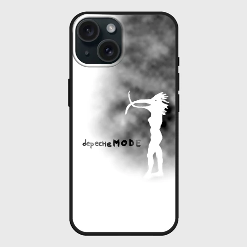 Чехол силиконовый для Apple iPhone 15 матовый Depeche Mode