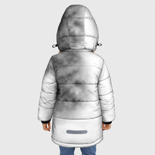 Зимняя куртка для девочек 3D с принтом Depeche Mode, вид сзади #2
