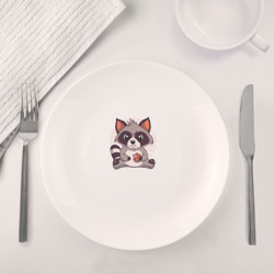 Набор: тарелка + кружка Милый Енот - фото 2