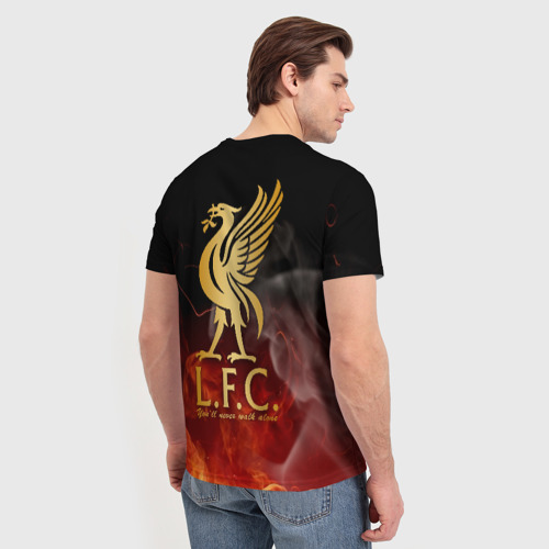 Мужская футболка 3D с принтом Liverpool, вид сзади #2