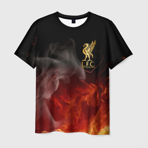 Мужская футболка 3D с принтом Liverpool, вид спереди #2