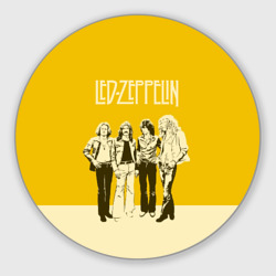 Круглый коврик для мышки Led Zeppelin