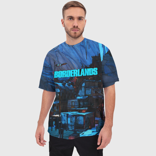 Мужская футболка oversize 3D Borderlands, цвет 3D печать - фото 3