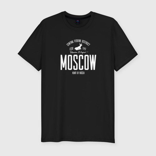 Мужская футболка хлопок Slim Москва Iron