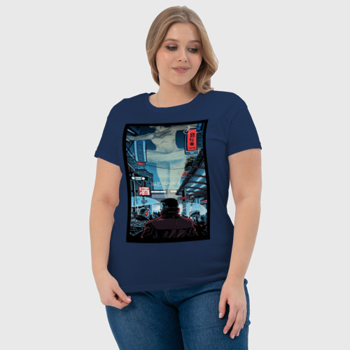 Женская футболка хлопок с принтом Blade Runner, фото #4