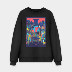 Мужской свитшот oversize без начеса хлопок Blade Runner