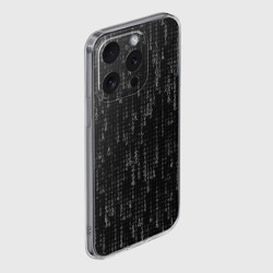 Чехол для iPhone 15 Pro силиконовый с защитой камеры Программный код на японском - фото 2