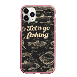 Чехол для iPhone 11 Pro Max матовый Let`s go fishing