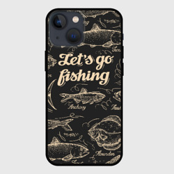 Чехол для iPhone 13 mini Let`s go fishing