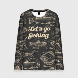 Мужской лонгслив 3D Let`s go fishing