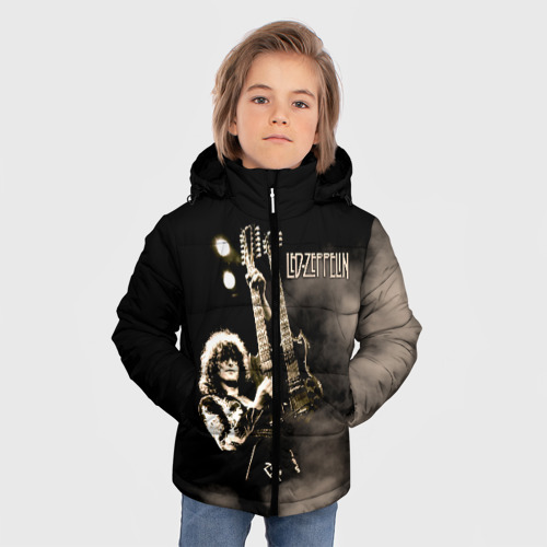 Зимняя куртка для мальчиков 3D Led Zeppelin, цвет черный - фото 3