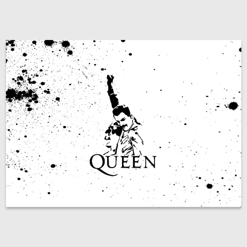 Поздравительная открытка Queen, цвет белый
