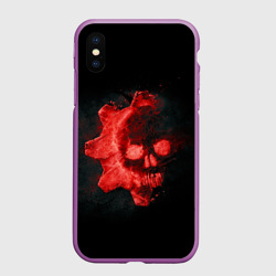 Чехол для iPhone XS Max матовый Gears 5