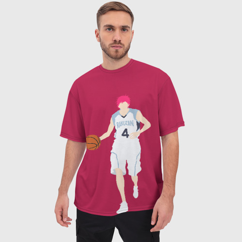 Мужская футболка oversize 3D Seijuurou Akashi, цвет 3D печать - фото 3