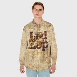 Мужская рубашка oversize 3D Led Zeppelin - фото 2