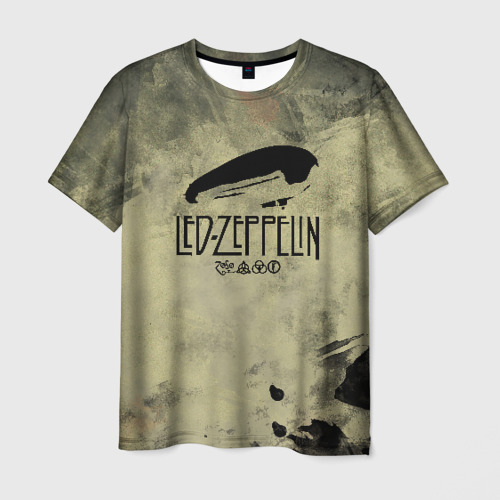 Мужская футболка с принтом Led Zeppelin, вид спереди №1