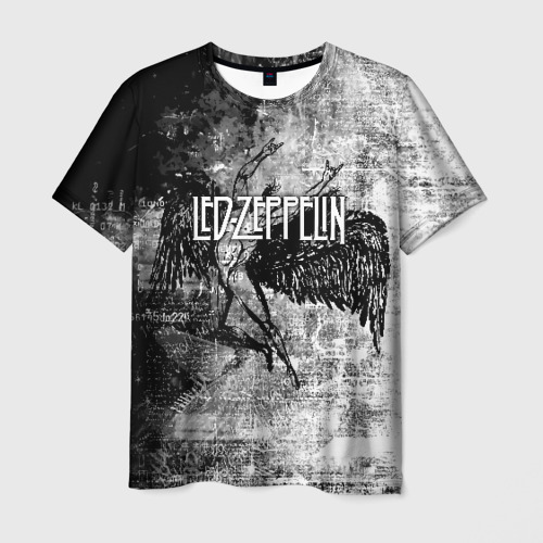 Мужская футболка 3D с принтом Led Zeppelin, вид спереди #2