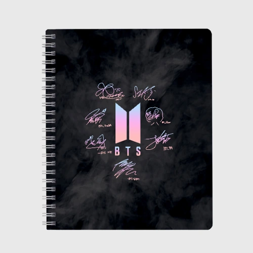 Тетрадь BTS БТС автографы