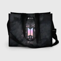 Сумка-шоппер 3D BTS БТС автографы