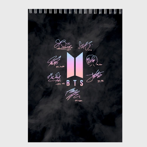 Скетчбук BTS БТС автографы