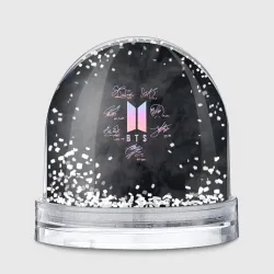 Игрушка Снежный шар BTS БТС автографы