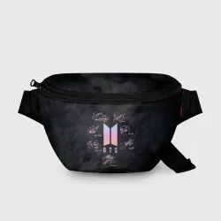 Поясная сумка 3D BTS БТС автографы