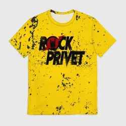 Мужская футболка 3D Rock Privet