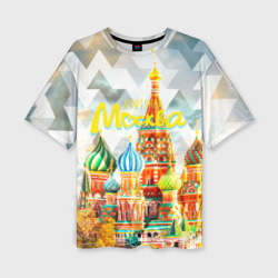 Женская футболка oversize 3D Москва