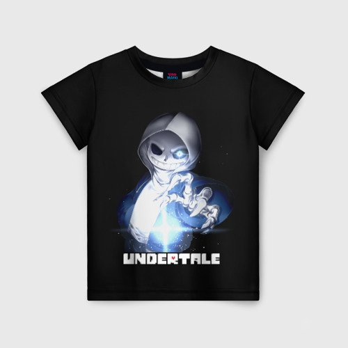 Детская футболка 3D с принтом Undertale, вид спереди #2