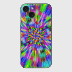 Чехол для iPhone 15 силиконовый с защитой камеры Радужный портал