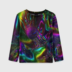 Детский лонгслив 3D Абстракция