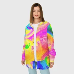 Женская рубашка oversize 3D Краски - фото 2