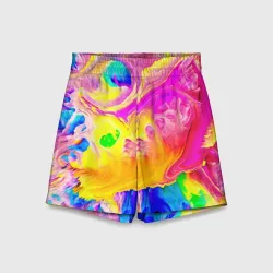 Детские спортивные шорты 3D Краски