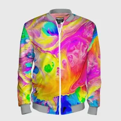 Мужской бомбер 3D Краски
