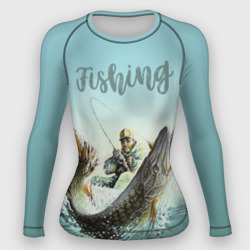 Женский рашгард 3D Fishing