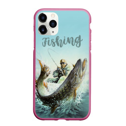 Чехол для iPhone 11 Pro Max матовый Fishing