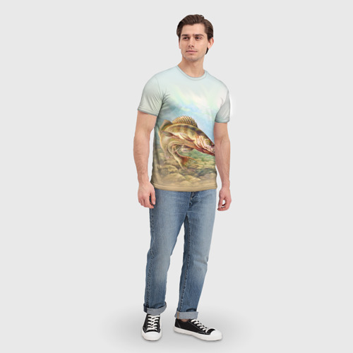 Мужская футболка 3D Рыба, цвет 3D печать - фото 5