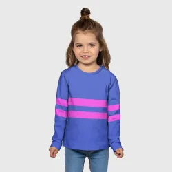 Детский лонгслив 3D Фриск frisk Undertale - фото 5