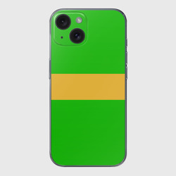 Чехол для iPhone 15 силиконовый с защитой камеры Чара chara Undertale