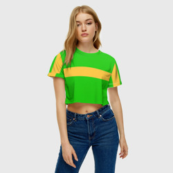 Женская футболка Crop-top 3D Чара chara Undertale - фото 2