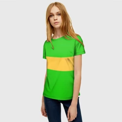 Женская футболка 3D Чара chara Undertale - фото 2