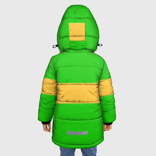 Зимняя куртка для девочек 3D Чара chara Undertale, цвет черный - фото 4