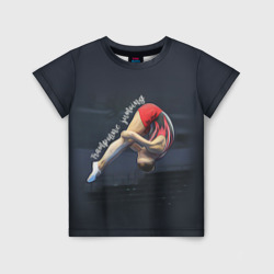 Детская футболка 3D Прыжки на батуте