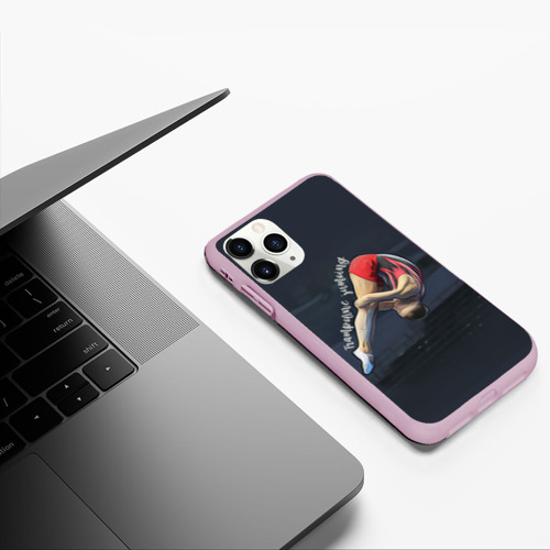 Чехол для iPhone 11 Pro матовый с принтом Прыжки на батуте, фото #5