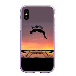 Чехол для iPhone XS Max матовый Jumping