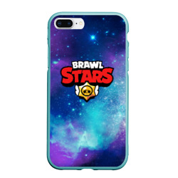 Чехол для iPhone 7Plus/8 Plus матовый Brawl Stars лого в космосе