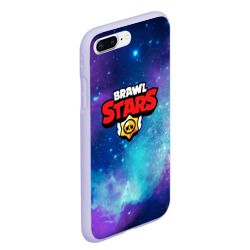 Чехол для iPhone 7Plus/8 Plus матовый Brawl Stars лого в космосе - фото 2