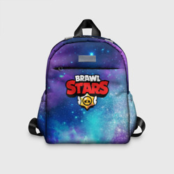 Детский рюкзак 3D Brawl Stars лого в космосе