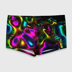 Мужские купальные плавки 3D В неоне